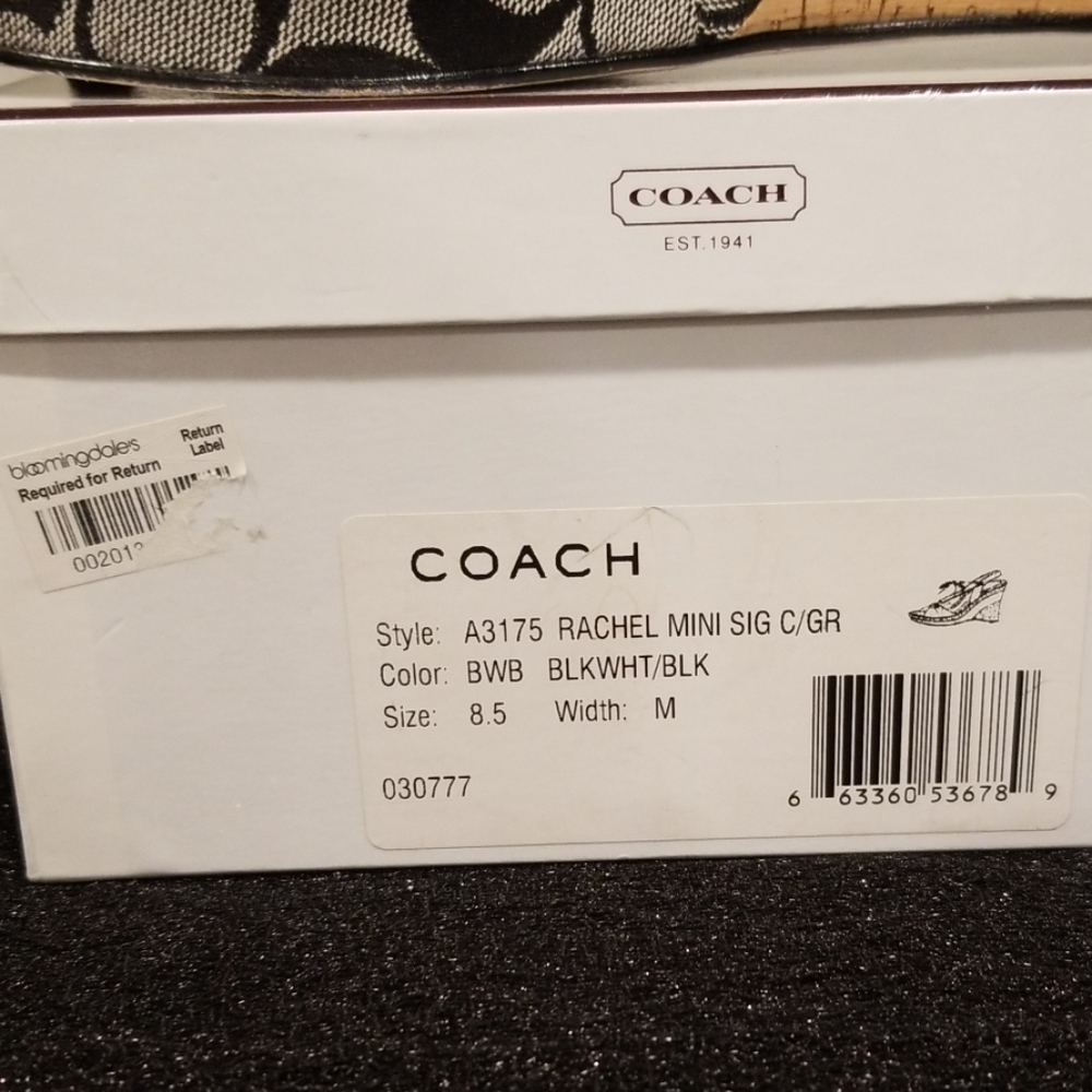 Coach "Rachel" Wedge sandals - Picture 6 of 8